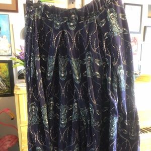 LuLaRoe Madison 3x mosaic deer blue